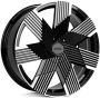 Легковой диск Skill Wheels SL778 9x21 5x130 ET33 71,6 чёрный глянцевый + полированные спицы